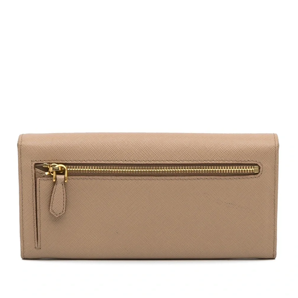 Prada Saffiano Long Wallet Camel - Picture 12 of 16